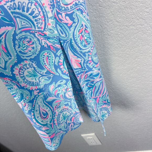 Lilly Pulitzer Maretta Bias Midi Dress, Zanzibar Blue Fish Kiss M - EUC, Resort - Picture 4 of 10